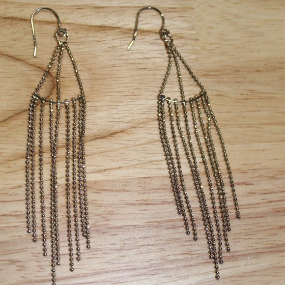 Chain Dangle earrings. - Picture 5 of 9